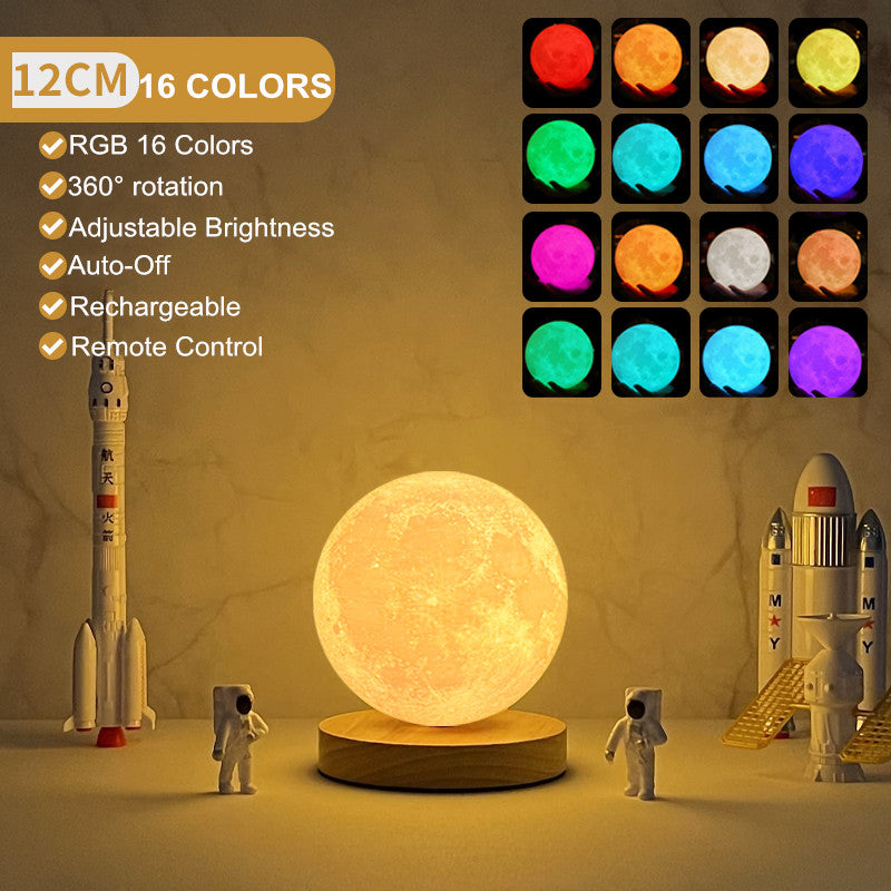 3D Rotating Moon Lamp