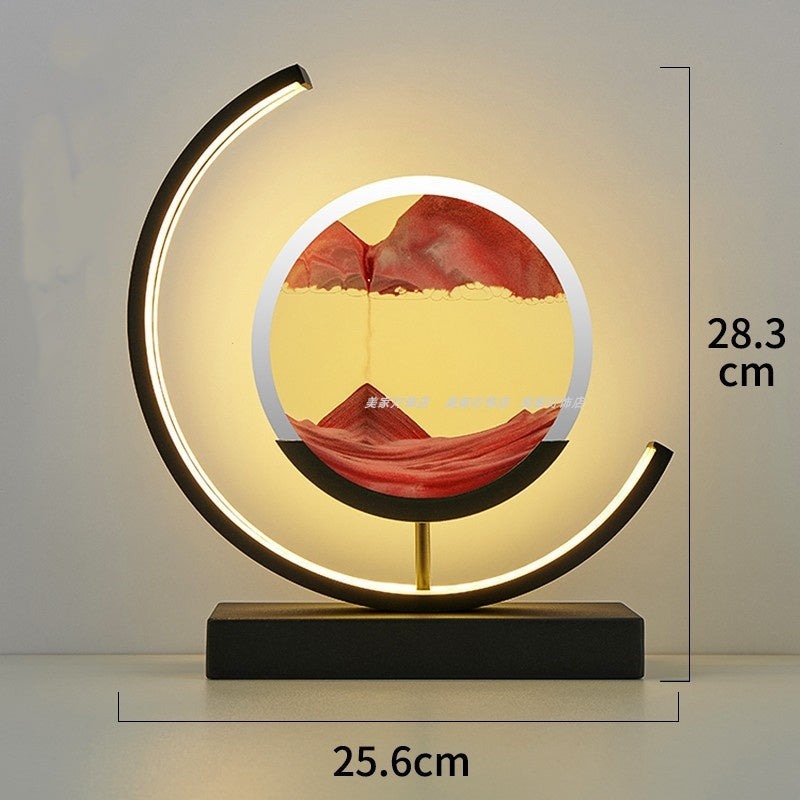 LED Quicksand Art Table Lamp
