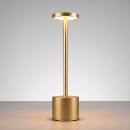 Aesthix Lume Halo cordless lamp gold finish touch control UK
