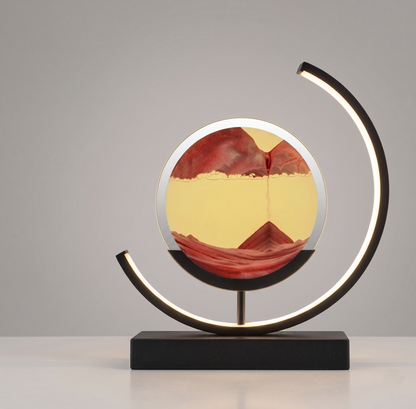 LED Quicksand Art Table Lamp