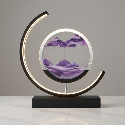 LED Quicksand Art Table Lamp