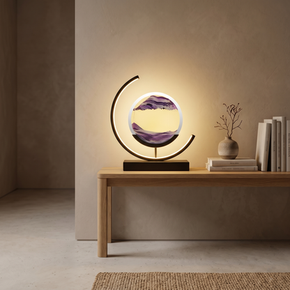 LED Quicksand Art Table Lamp