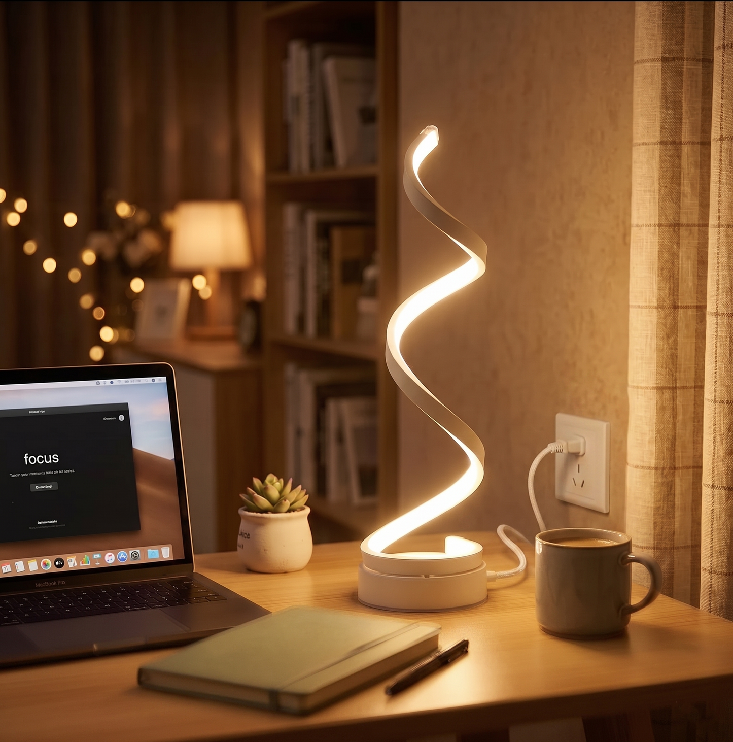 Spiral LED Table Lamp