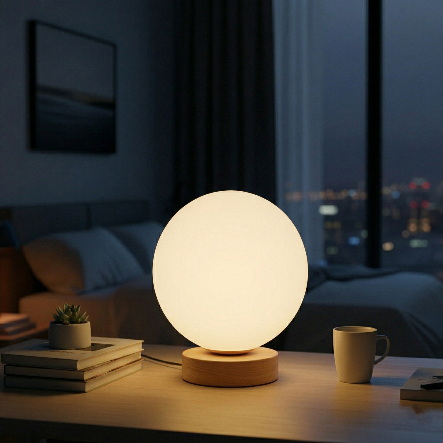 3D Rotating Moon Lamp