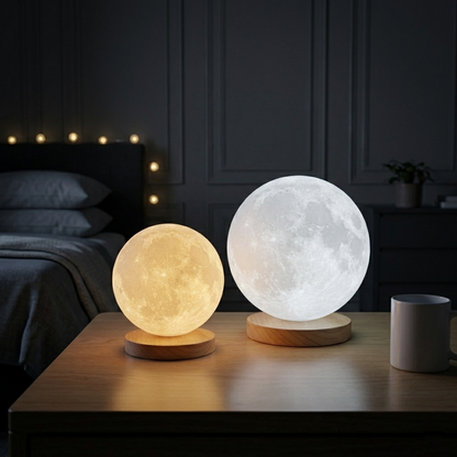3D Rotating Moon Lamp