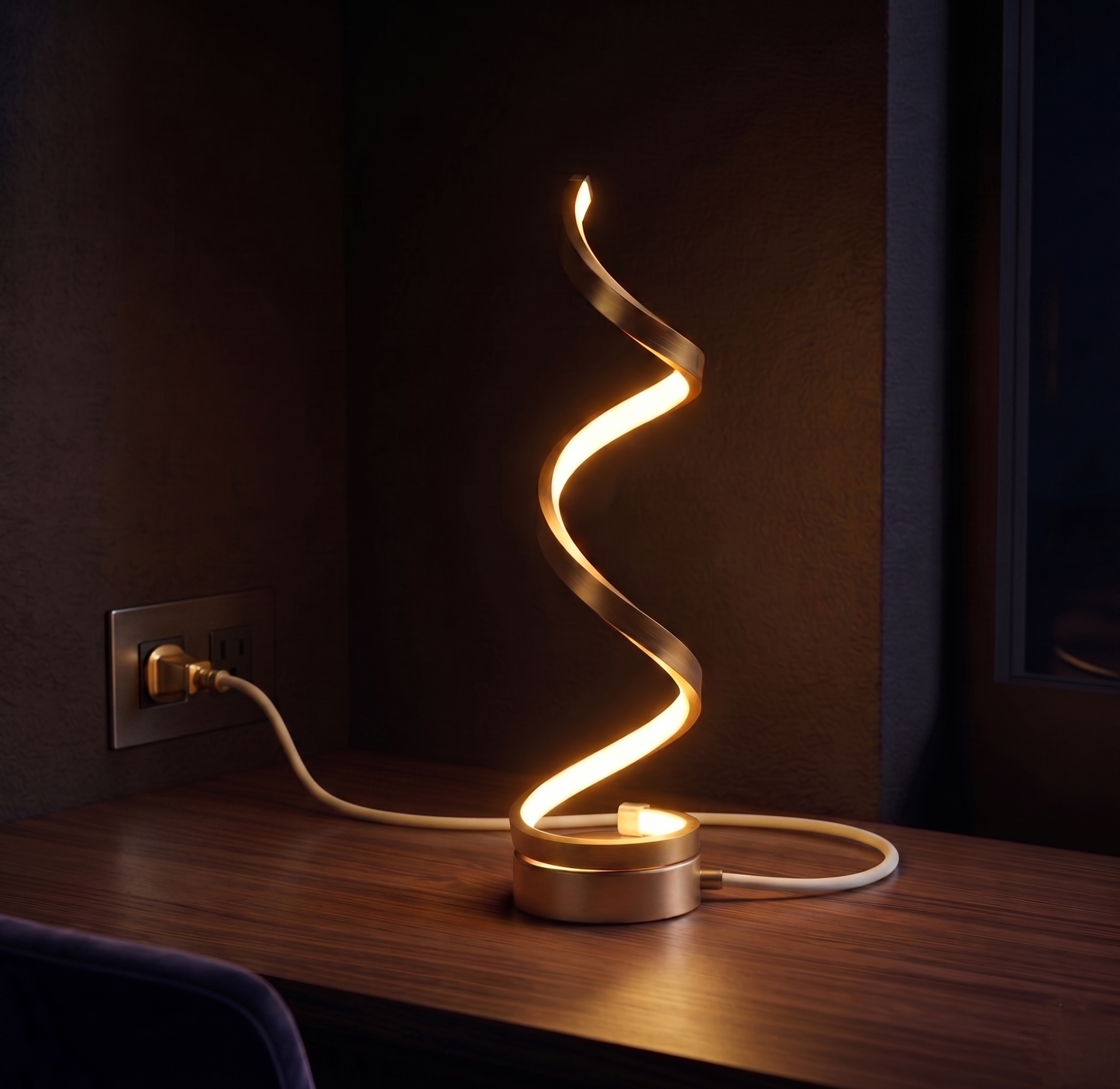 Spiral LED Table Lamp