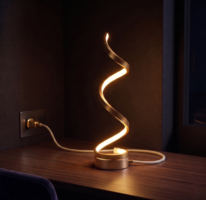 Spiral LED Table Lamp