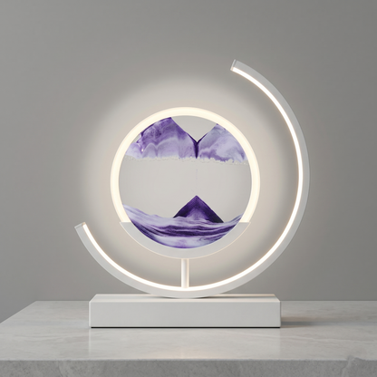 LED Quicksand Art Table Lamp