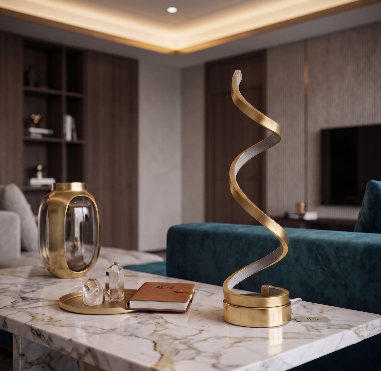 Spiral LED Table Lamp