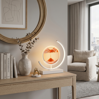 LED Quicksand Art Table Lamp