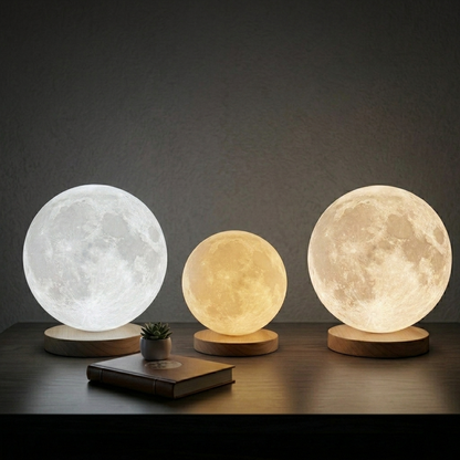 3D Rotating Moon Lamp