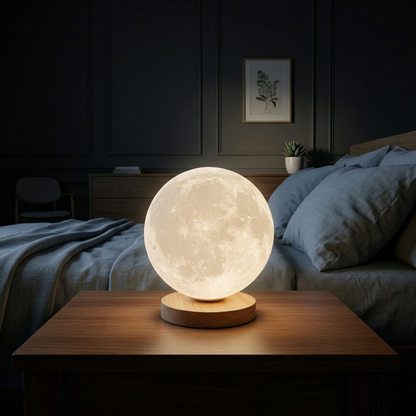 3D Rotating Moon Lamp