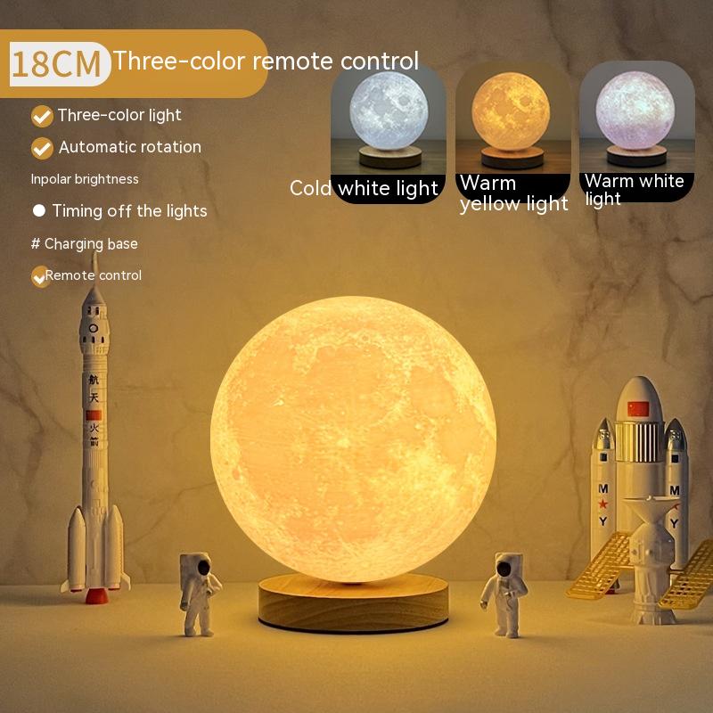 3D Rotating Moon Lamp