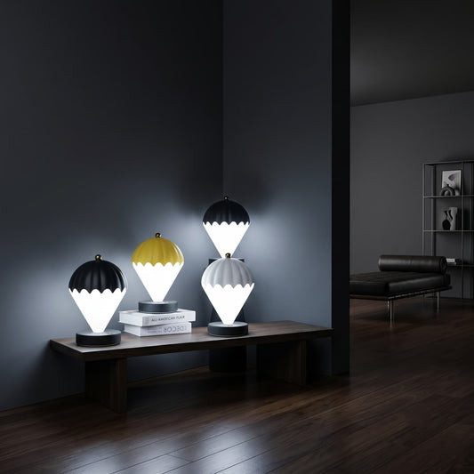 Aesthix Lume Aero balloon night light multiple variants dark room wooden shelf living room UK
