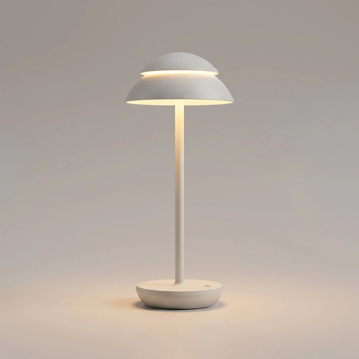 Aesthix Lume Domo modern mushroom lamp white finish product shot clean background UK