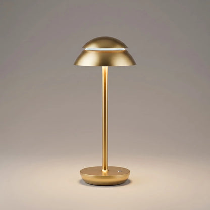 Aesthix Lume Domo modern mushroom lamp gold finish product shot clean background UK