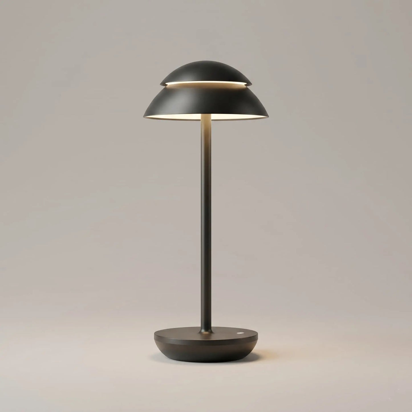 Aesthix Lume Domo modern mushroom lamp black finish product shot clean background UK