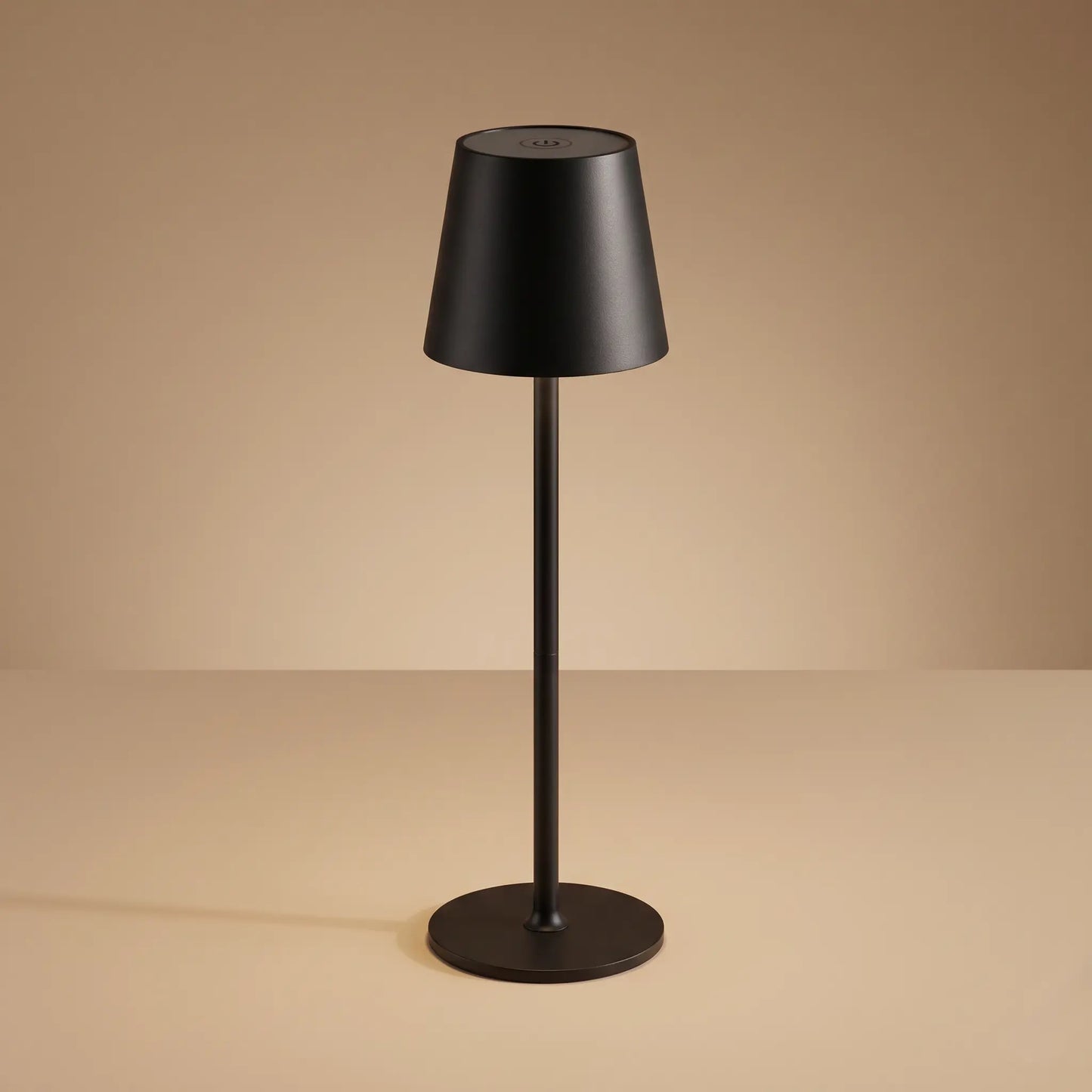 Aesthix Lume Poise rechargeable waterproof table lamp black finish product shot clean background UK