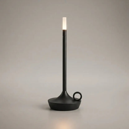 Aesthix Lume Taper candle glow lamp in matte black – elegant flameless taper design