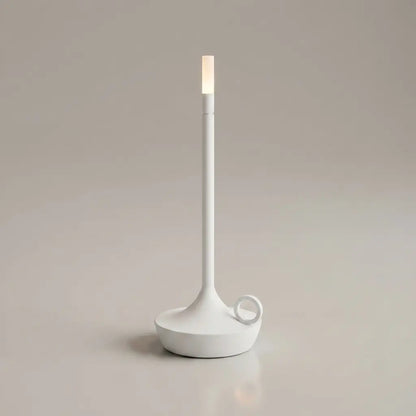 Aesthix Lume Taper candle glow lamp in classic white – sleek and minimalist finish